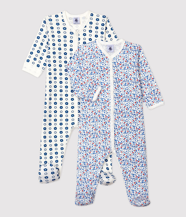 Juego de 2 peleles de beb&eacute; de algod&oacute;n multicolor